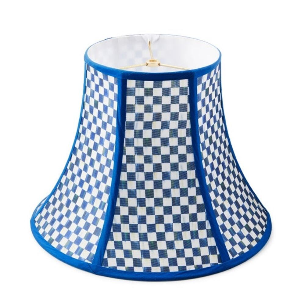 Brand New Mackenzie-Childs Royal Check Medium Lamp Shade 15x12 Designer Decor